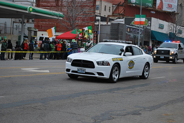 St. Patrick Day Parade Patrol Car